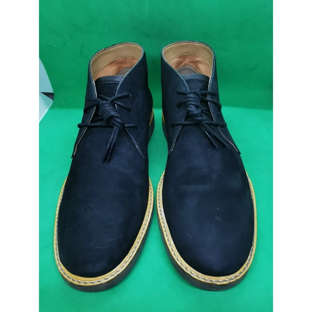 Clarks Men's Kenley Chukka Ankle Black Suede Leather Boots Men 7.5 M